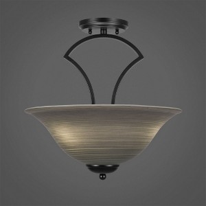 Toltec Lighting Zilo 3 - Light Flush Mount in  Matte Black - 1 of 1