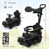 Costway 3 in 1 Ride on Push Car Mercedes Benz G350 Stroller Sliding Car w/ Canopy - 3 of 4