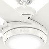 52" Sotto Ceiling Fan with LED Light White - Hunter Fan: 6 Blades, Modern Design, Remote Control - 4 of 4
