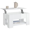 vidaXL Coffee Table - Modern High Gloss White - 4 of 4