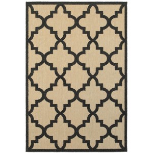 Oriental Weavers Cayman 660N9 Sand/ Charcoal Indoor/Outdoor Area Rug - 1'10" x 3'3" - 1 of 4