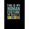 Men's Lost Gods Unicorn in Human Costume Pull Over Hoodie - 2 of 4