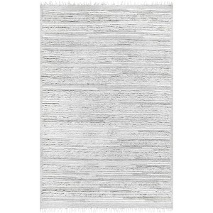 Nuloom Jolene Shaggy Striated Indoor Area Rug 8x10, Gray - 1 of 4
