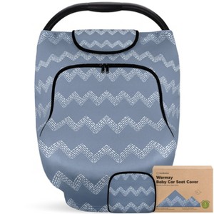 KeaBabies Baby Car Seat Cover for Nursing, Spring, Autumn, Winter, Universal Stretch Fit Car Seat Covers for Babies - 1 of 4