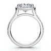 Pompeii3 Certified 2 3/4Ct Princess Cut Diamond Engagement Wedding Ring Set 14k Lab Created - 2 of 4