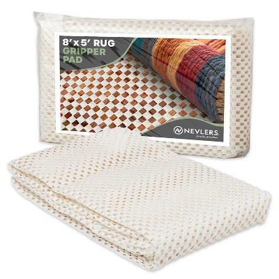 Nevlers White Non Slip Rug Pad for Hard Surface Flooring