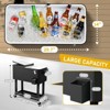 Karl Home 80 QT Black Patio Cooler Cart - 2 of 4