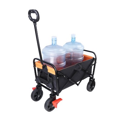 Collapsible Folding Wagon Cart, Wagon Cart Garden Shopping Beach Cart with Wheels
