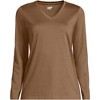 Lands' End Women's Relaxed Supima Cotton Long Sleeve V-Neck T-Shirt - 3 of 4