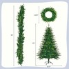 SeaCamel 6FT Aspen Fir Pre-Lit Christmas Tree - Wreath & Garland, 861 PE Tips, 380 LEDs (11 Modes), Grass Green Indoor Decor - 3 of 4
