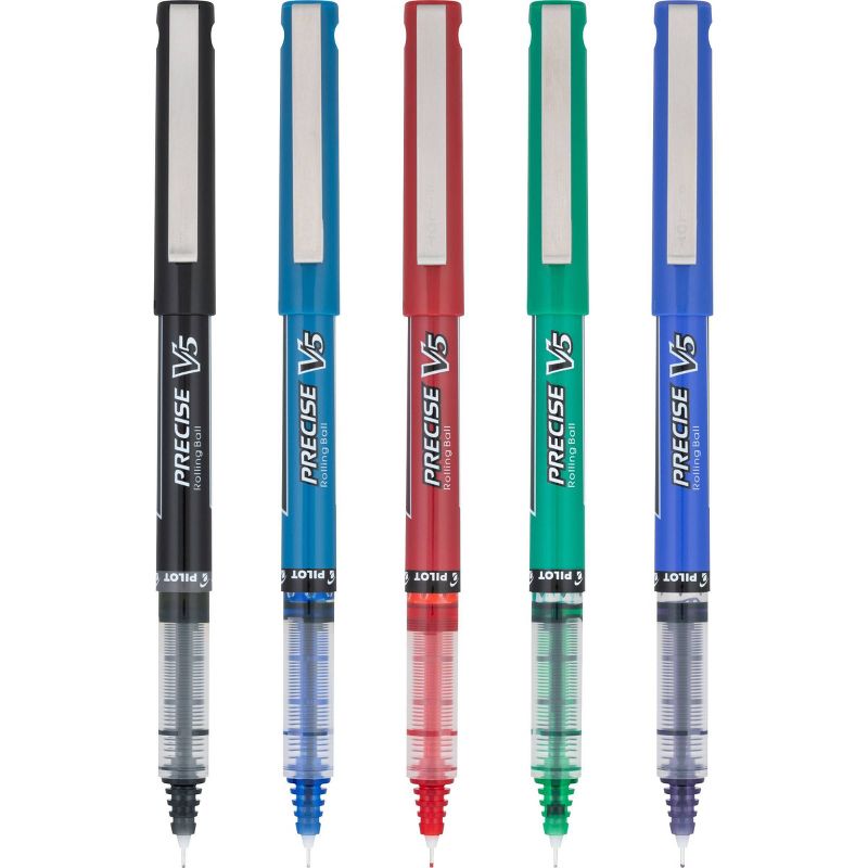 Pilot 5ct Precise V5 Rolling Ball Pens Extra Fine Point 0.5mm Assorted Inks, 4 of 5