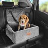 VEVOR Dog Car Seat, Dog Booster Seat for Car with A Storage Pocket, Clip-On Safety Leash, Sponge and PP Cotton Filling, Dog Car Bed - 2 of 4