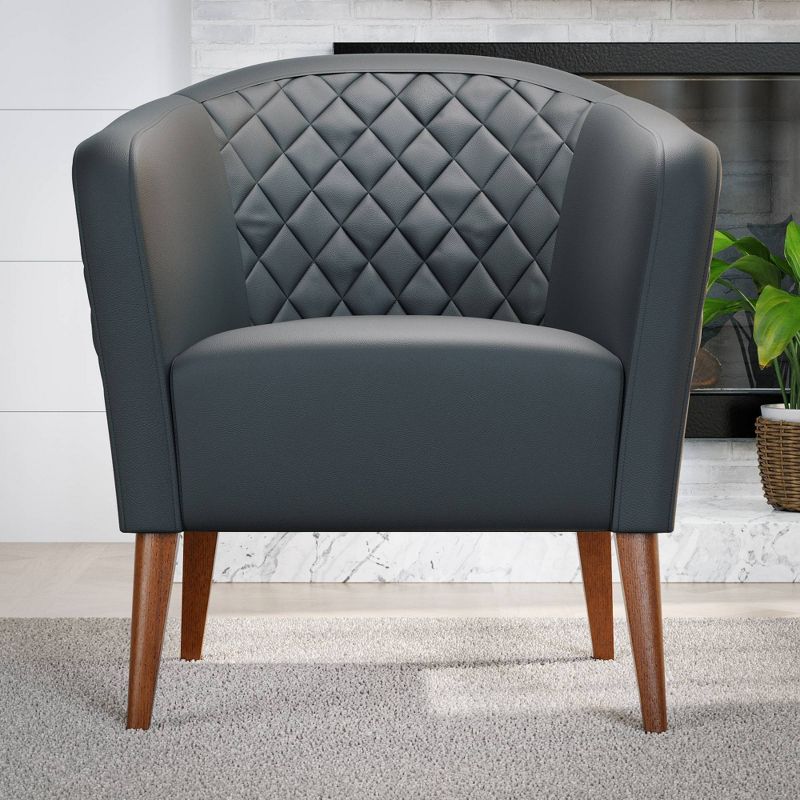 Vera Upholstered Barrel Accent Chair - Brookside Home, 3 of 15