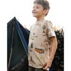 Deux par Deux Boy Printed Organic Cotton Tee Camping Beige - 2 of 4