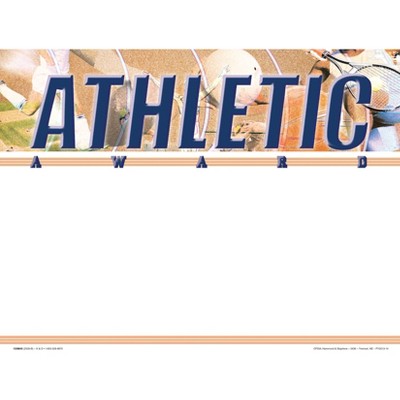 Hammond & Stephens Athletic Recognition  Award - Blank Item, 11 x 8-1/2 inches, pk of 25