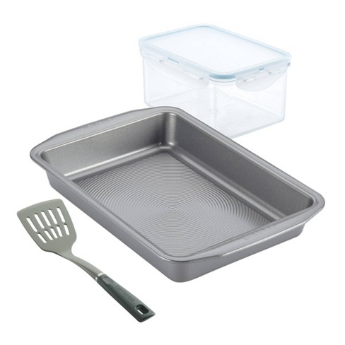 Circulon Total Nonstick Bakeware Set with Nonstick Cookie Sheet, Baking Pan  and Bread Pan - 6 Piece, Gray