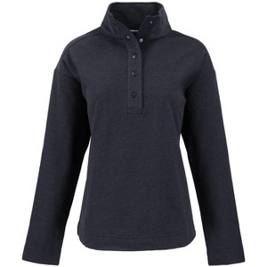 Cutter & Buck Hunts Point Eco Textured Fleece Recycled Womens Snap Pullover - 1 of 1