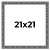 PosterPalooza | Square Distressed Black Picture Frame - UV Acrylic, Foam Board Backing, Hanging Hardware - 2 of 4