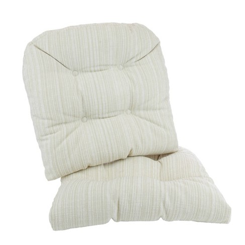 Gripper 2pc 17 x17 Non Slip Polar Chenille Tufted Universal Chair Cushions Cream Target
