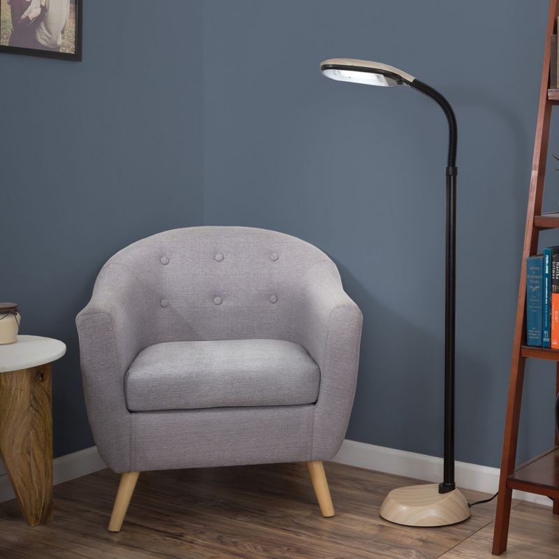 Hasting Home Natural Sunlight Floor Lamp with Bendable Neck, 2 of 7