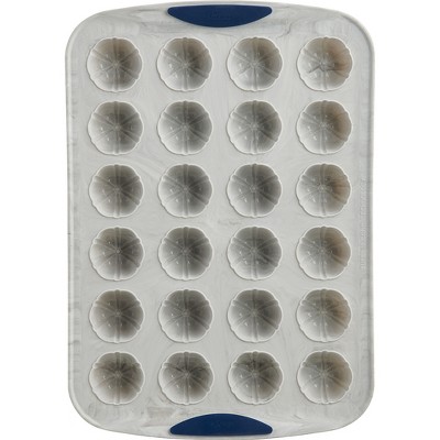 Trudeau Marble 24 Count Mini Cake Pan, Set of 2