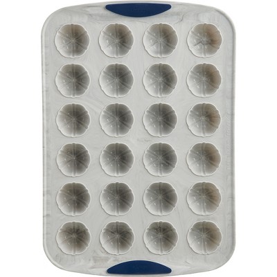 Trudeau Marble 24 Count Mini Cake Pan, Set of 2