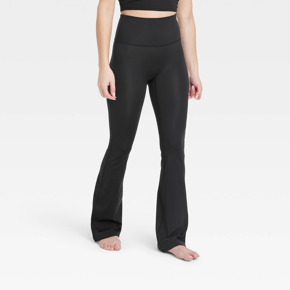 Women's Brushed Sculpt Ultra High-Rise Flare Leggings - All in Motion™ Black L