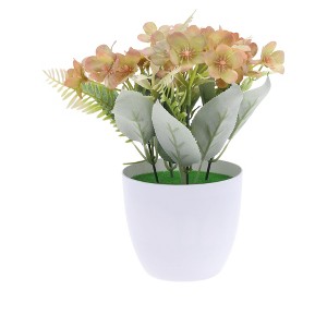 Unique Bargains Artificial Plants Oil Painting Style Lewisia Plastic 2.95"x2.95"x7.87" 1 Pc - 1 of 4