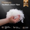 Wellos White All Season Feather Down Comforter 100% Cotton Cover with Corner Tabs - 3 of 4