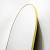 21" x 64" Full Length Arched Floor Mirror, Black/Gold-HOMLUX: Freestanding Design, Metal Frame - image 4 of 4