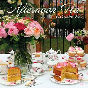 2026 Square Wall Calendar, Afternoon Tea, 16-Month Food Theme, 180 Reminder Stickers (12x12 In) - 1 of 4