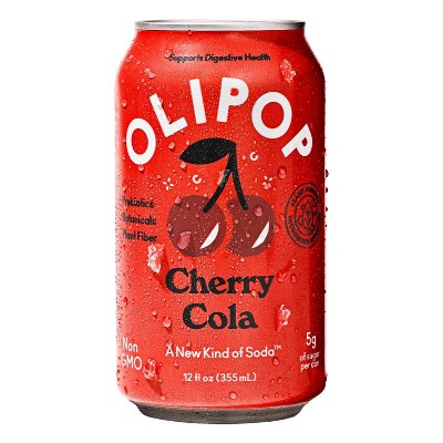 OLIPOP Cherry Cola Prebiotic Soda - 12 fl oz_1