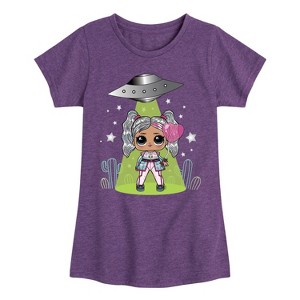 Girls' - LOL Surprise! - Astro Alien Doll Fitted Short Sleeve Graphic T-Shirt - 1 of 4