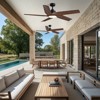 Siljoy 60-in Modern Wooden Ceiling Fan with LED Light and Remote Control Include(5 Blades) Remote Control Included - 3 of 4