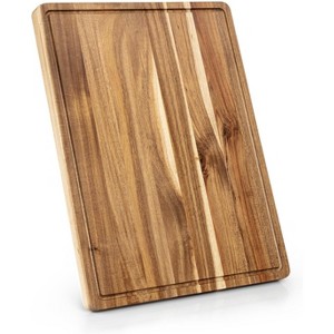 Cutting Board Extra Large, 24x18 Inch Acacia Wood with Juice Groove, Thick Wooden Chopping Board for Meat, Vegetables & Serving - 1 of 4