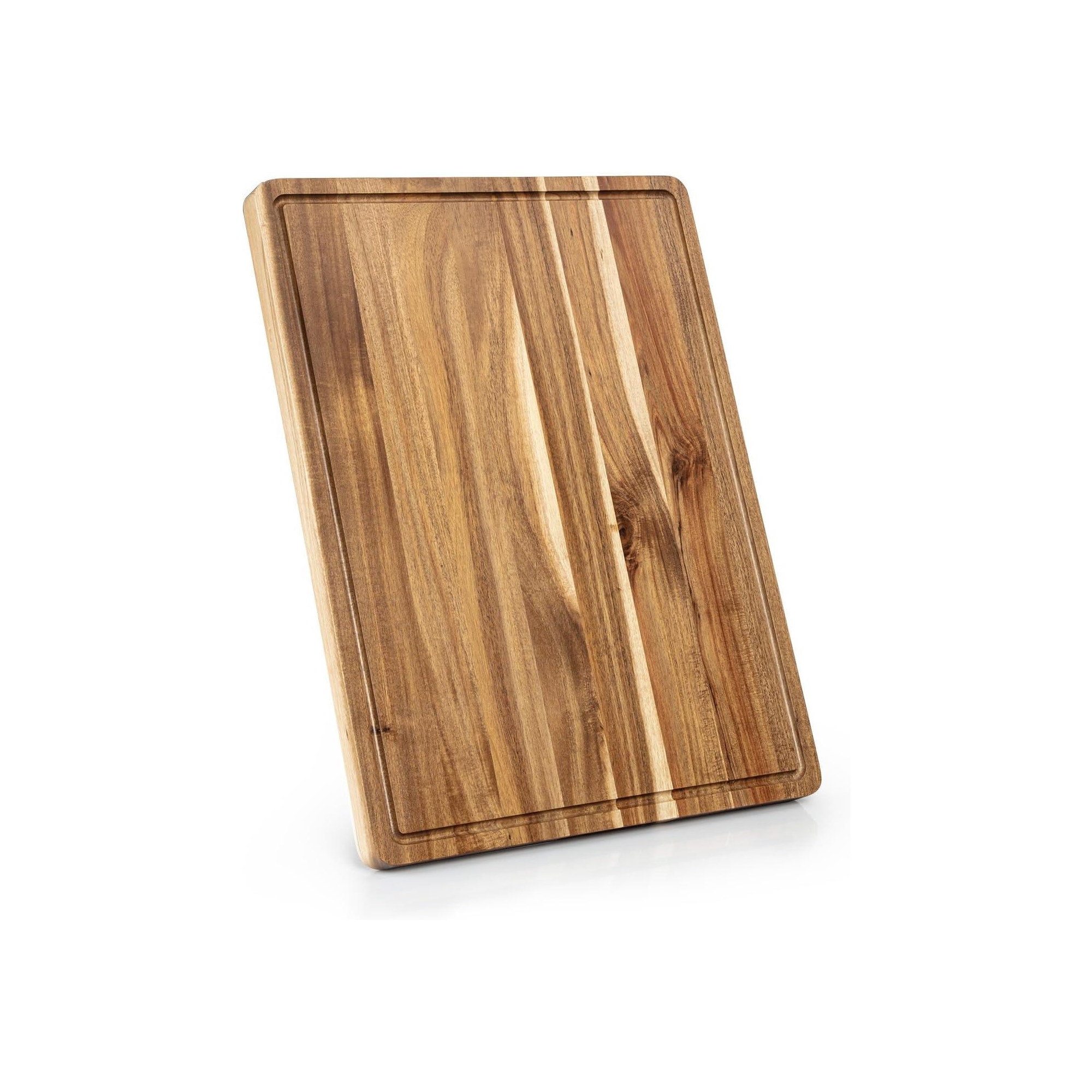 Cutting Board Extra Large, 24x18 Inch Acacia Wood with Juice Groove, Thick Wooden Chopping Board for Meat, Vegetables & Serving
