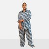 Rebdolls Women's Quinta Linen Abstract Print Button Front Blouse - 2 of 4