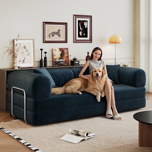 Whisen 78.8" Boneless Modular Sectional Sofa, Convertible Floor Sofa Bed, Compression Sofa with Pillow Back Support Armrest - 1 of 4