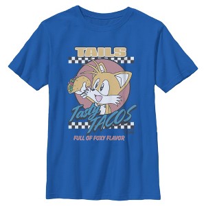 Boys Sonic the Hedgehog Tails Tasty Tacos T Shirt - 1 of 4