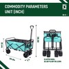 CAVINAS 440lbs Heavy-Duty Folding Wagon Cart,Premium Wagon with Strapping System & Waterproof Liners,Shopping Cart for Camping,Sports - 3 of 4