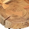 vidaXL Coffee Table End Table with Iron Legs 4 Trunks Solid Wood Sheesham - 20.5" x 19.7" x 14.2" - 4 of 4