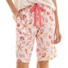 Jaclyn NY Womens 3 Piece Pajama Set, Top, Bermuda Shorts, and Shorts - 2 of 4