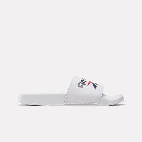 Reebok RBK Fulgere Swim Slides Size M 10 / W 11 White/Vector Navy/Vector Red