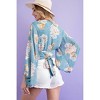 Women's Cropped Long Sleeve Blouse With Adjustable Back Tie - ee:some - 3 of 4
