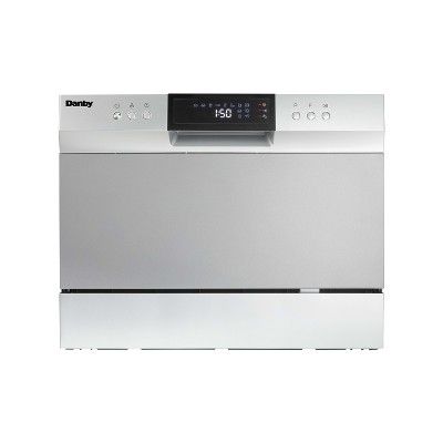 Danby 6 Place Setting Countertop Dishwasher in Silver DDW631SDB