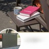 DSVIMOY 2-Seat Patio Swing Chair, Outdoor Porch Swing with Adjustable Canopy, Patio Swing Glider for Garden, Deck, Brown, 70"*49"*69" - 4 of 4