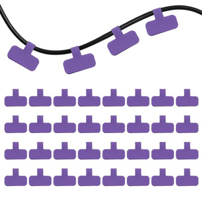 Unique Bargains Rectangle Hook-Loop Identification Cable Labels
