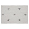Embroidered Bee Placemat Set of 6 12x18 VHC Brands - 2 of 4