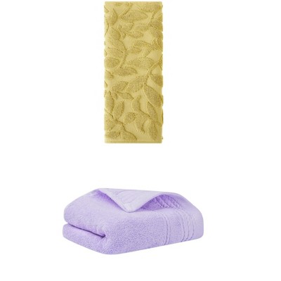 REGALWOVEN Absorbent Quick Drying Bathroom Hand Towels 14" x 30" 2 Pcs