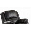 Lyngins Modern Synthetic Leather Recliner Chair with Adjustable Back & Footrest,Armchair Accent Chair for Living Room - 3 of 4
